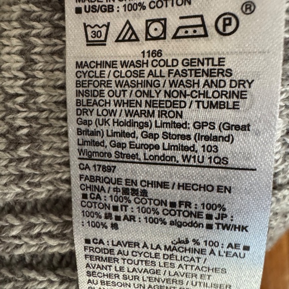 Men’s Cardigan Sweater (Small) | Gap - Gray - Picture 5 of 8